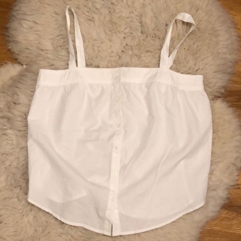 VINEYARD VINES WHITE DETAILED TANK